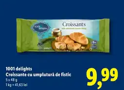 Lidl 1001 delights Croissante cu umplutură de fistic Ofertă