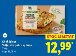 Lidl Chef Select Şniţel din pui cu quinoa Ofertă