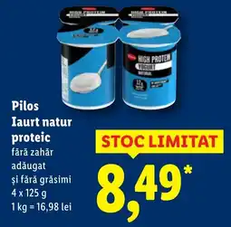 Lidl Pilos Iaurt natur proteic Ofertă