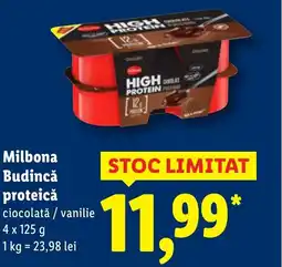 Lidl Milbona Budincǎ proteică Ofertă