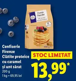 Lidl Confiserie Firenze Clătite proteice cu caramel şi unt sărat Ofertă