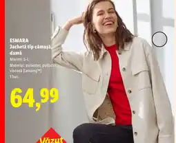 Lidl ESMARA Jachetă tip cămașă, damǎ Ofertă