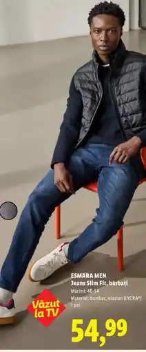 Lidl ESMARA MEN Jeans Slim Fit, bărbați Ofertă