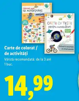 Lidl Carte de colorat / de activităţi Ofertă