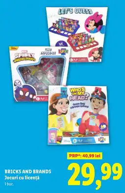 Lidl BRICKS AND BRANDS Jocuri cu licenţă Ofertă