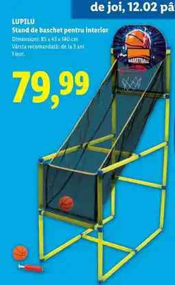 Lidl LUPILU Stand de baschet pentru interior Ofertă