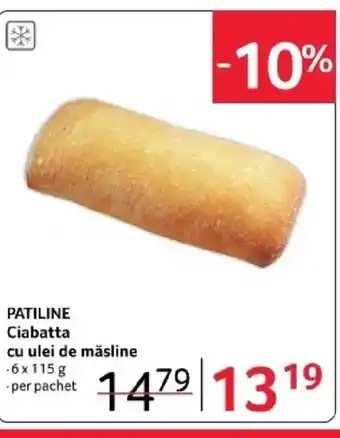 Selgros PATILINE Ciabatta cu ulei de măsline Ofertă