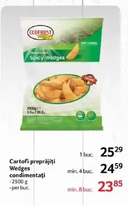 Selgros Cartofi preprăjiţi Wedges condimentați Ofertă