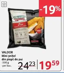 Selgros VALDOR Mini şniţel din piept de pui Ofertă