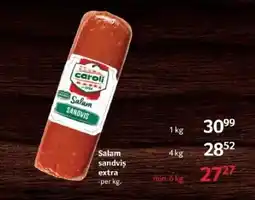 Selgros Caroli Salam sandviş extra Ofertă