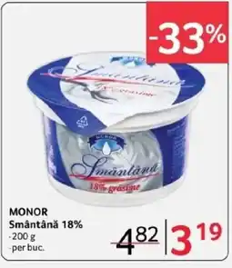 Selgros MONOR Smântână 18% Ofertă