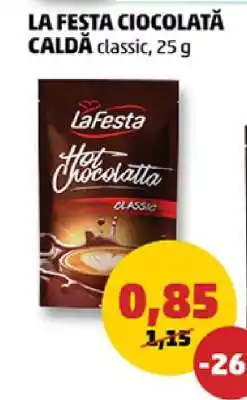 Penny LA FESTA CIOCOLATĂ CALDĂ classic, 25 g Ofertă