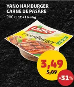 Penny Yano Hamburger Carne de Pasăre Ofertă