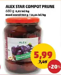 Penny ALEX STAR COMPOT PRUNE Ofertă
