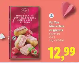 Lidl For You Mini eclere cu glazură de zmeură Ofertă