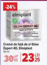 Carrefour Cremă de față de zi Glow Expert 4D, Elmiplant Ofertă