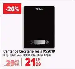 Carrefour Cântar de bucătărie Tesla KS201B Ofertă