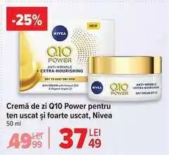 Carrefour Cremă de zi Q10 Power pentru ten uscat și foarte uscat, Nivea Ofertă