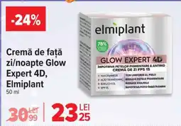 Carrefour Cremă de față zi/noapte Glow Expert 4D, Elmiplant Ofertă