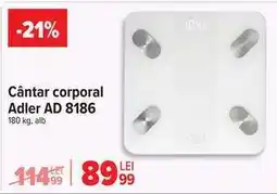 Carrefour Cântar corporal Adler AD 8186 Ofertă