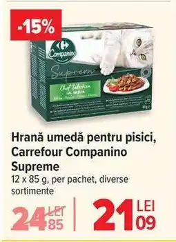 Carrefour Hrană umedă pentru pisici, Carrefour Companino Supreme Ofertă