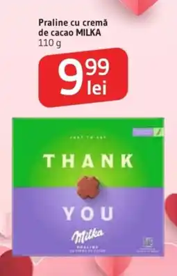 Supeco Praline cu cremǎ de cacao MILKA Ofertă