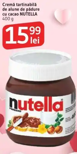 Supeco Cremǎ tartinabilǎ de alune de pădure cu cacao NUTELLA Ofertă