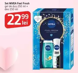 Supeco Set NIVEA Feel Fresh gel de duş + deo Ofertă