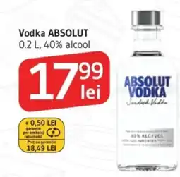 Supeco Vodka ABSOLUT, 40% alcool Ofertă