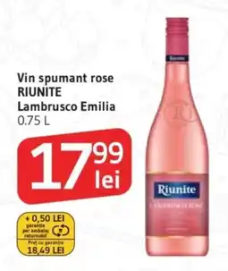 Supeco Vin spumant rose RIUNITE Lambrusco Emilia Ofertă