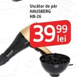 Supeco Uscător de păr HAUSBERG HB-26 Ofertă
