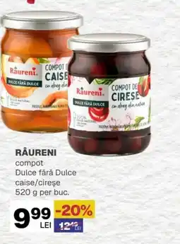 Annabella RÂURENI compot Dulce fără Dulce caise/cireșe Ofertă