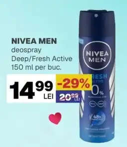 Annabella Nivea men deospray Deep/Fresh Active Ofertă