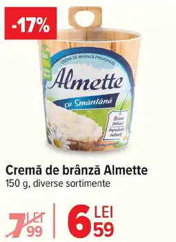 Carrefour Market Cremă de brânză Almette Ofertă