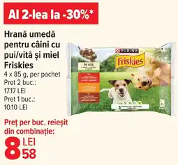 Carrefour Market Hrană umedă pentru câini cu pui/vită şi miel Friskies Ofertă