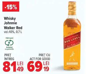 Carrefour Market Whisky Johnnie Walker Red Ofertă