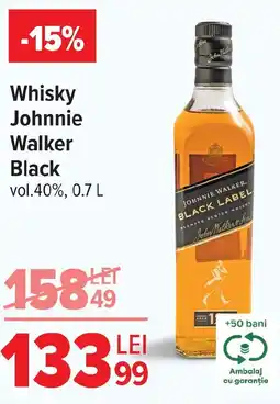 Carrefour Market Whisky Johnnie Walker Black vol.40% Ofertă