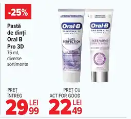 Carrefour Market Pastǎ de dinți Oral B Pro 3D Ofertă