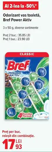 Carrefour Market Odorizant vas toaletă, Bref Power Aktiv Ofertă
