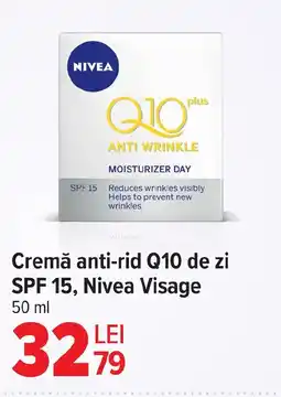 Carrefour Market Cremă anti-rid Q10 de zi SPF 15, Nivea Visage Ofertă