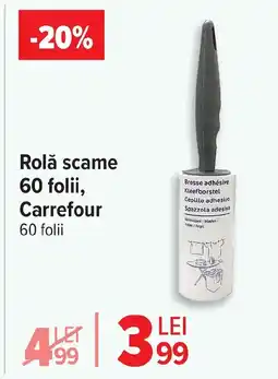 Carrefour Market Rolă scame 60 folii, Carrefour 60 folii Ofertă