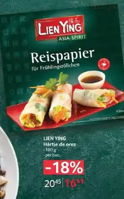 Selgros LIEN YING Hârtie de orez Ofertă