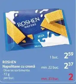 Selgros ROSHEN Napolitane cu cremă Ofertă
