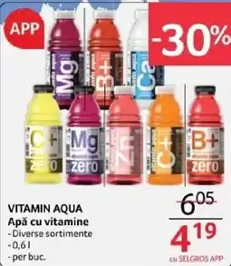 Selgros VITAMIN AQUA Apă cu vitamine Ofertă