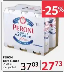 Selgros PERONI Bere blondǎ Ofertă