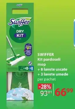 Selgros SWIFFER Kit pardoseli mop 3+8 lavete uscate + 3 lavete umede Ofertă
