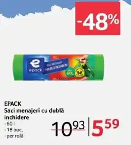 Selgros EPACK Saci menajeri cu dublă inchidere Ofertă