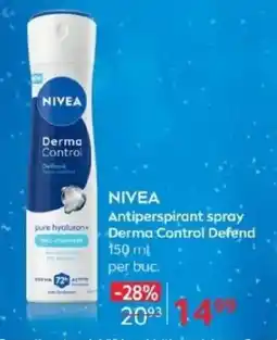 Selgros NIVEA Antiperspirant spray Derma Control Defend Ofertă