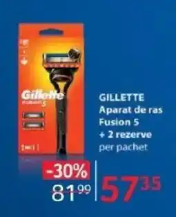 Selgros GILLETTE Aparat de ras Fusion 5 + 2 rezerve Ofertă