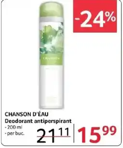 Selgros CHANSON D'ÉAU Deodorant antiperspirant Ofertă